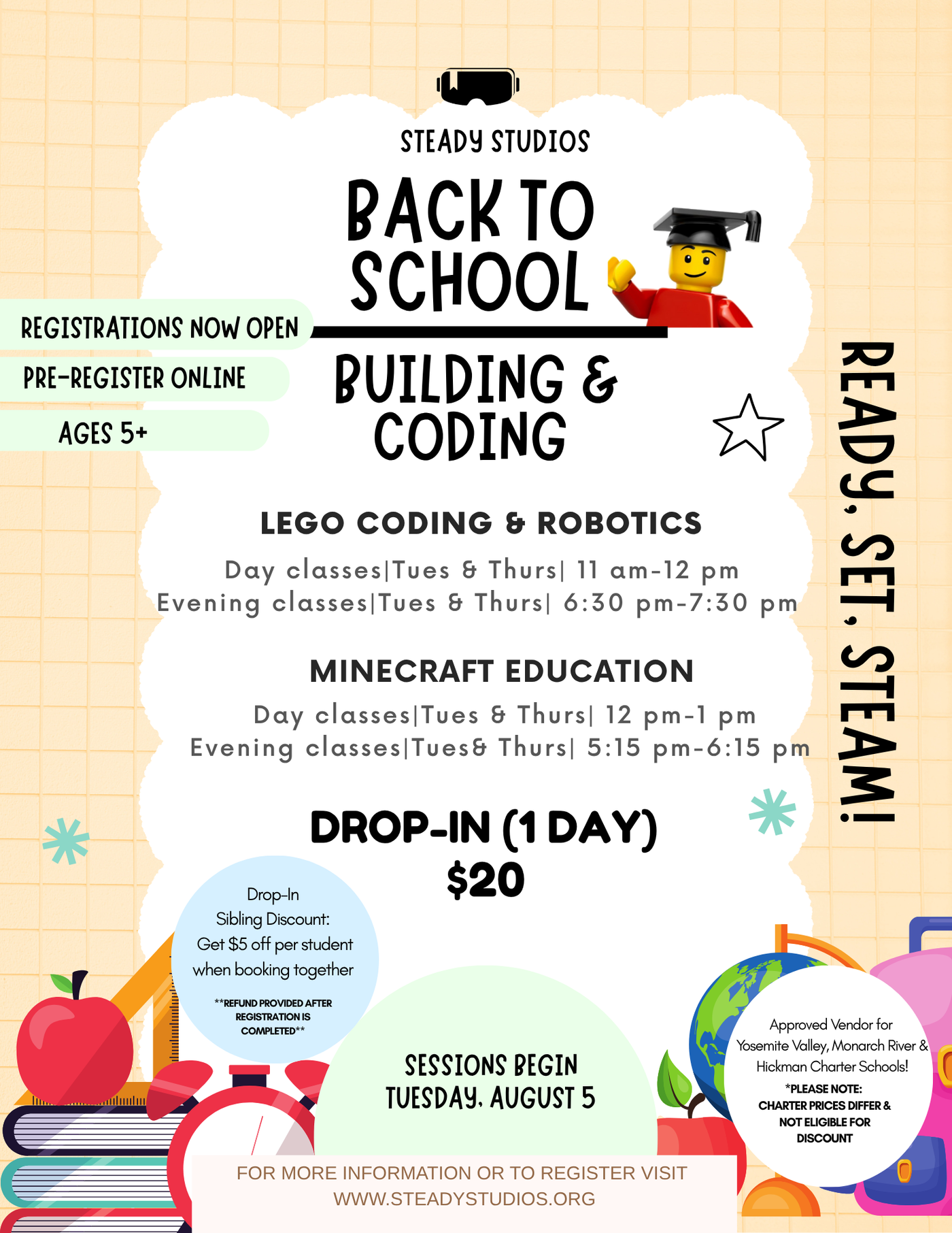 August LEGO Coding & Robotics - Drop In