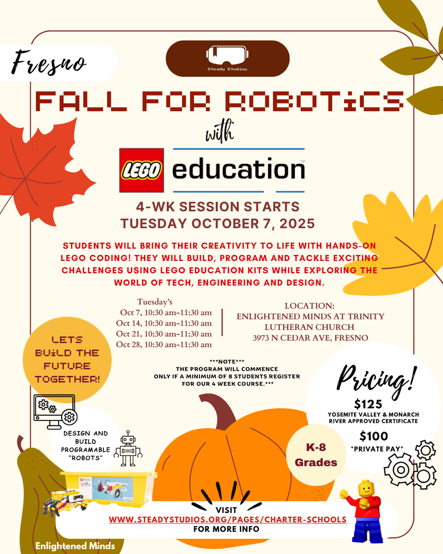 **Fresno** October LEGO Coding at Enlightened Minds