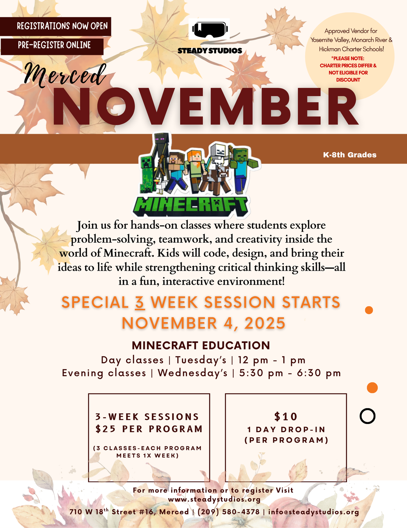 November Minecraft Education