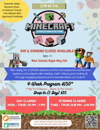**Merced** May Minecraft Edu at Steady Studios (W/CERTIFICATE)